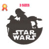 Star Wars Silhouette Machine Embroidery Design