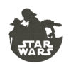 Star Wars Silhouette Machine Embroidery Design