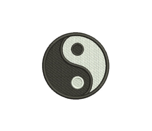 Yin Yang Symbol Machine Embroidery Design