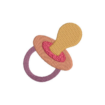 Baby Pacifier Machine Embroidery Design