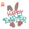 Happy Easter Machine Embroidery Design