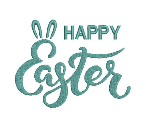 Happy Easter Machine Embroidery Design