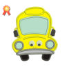 School Bus Machine Embroidery Design