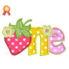 Strawberry One Birthday Machine Embroidery Design