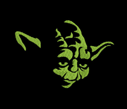 Yoda Face Machine Embroidery Design