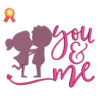 You And Me Machine Embroidery Design