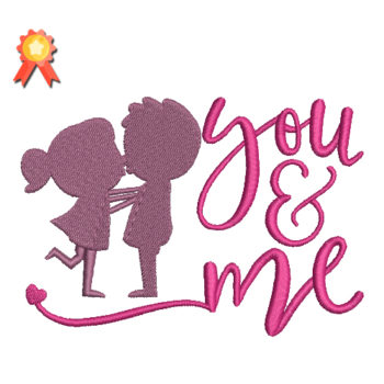 You And Me Machine Embroidery Design