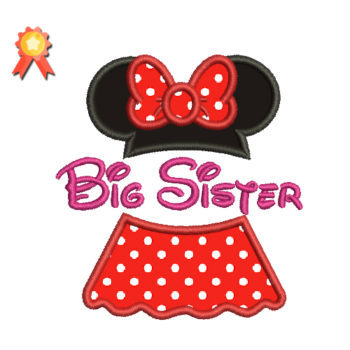 Big Sister Machine Embroidery Design