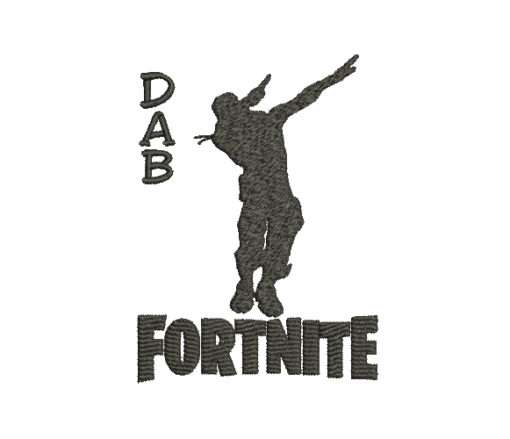 Dab Fortnite Machine Embroidery Design