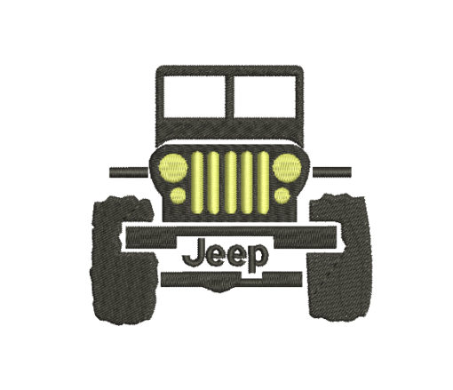 Jeep Machine Embroidery Design