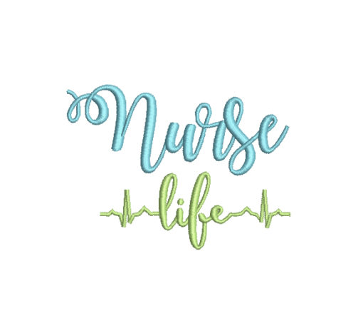 Nurse Life Machine Embroidery Design