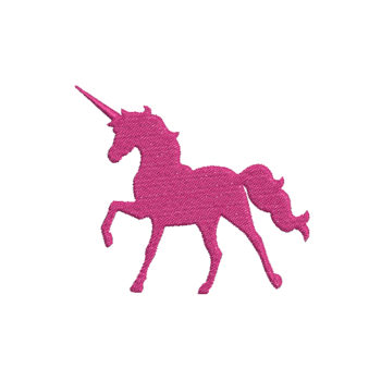 Unicorn Silhouette Machine Embroidery Design