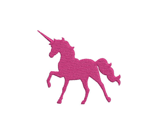 Unicorn Silhouette Machine Embroidery Design