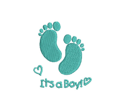 It Is a Boy Machine Embroidery Design