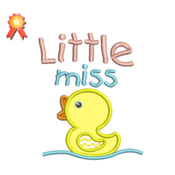 Little Miss Machine Embroidery Design