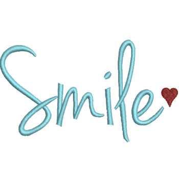 Smile Machine Embroidery Design