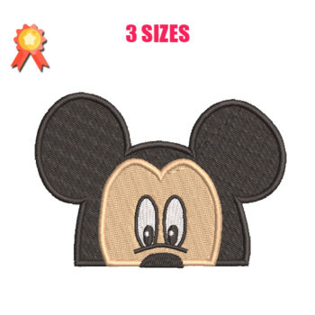 Mickey Mouse Face Machine Embroidery Design