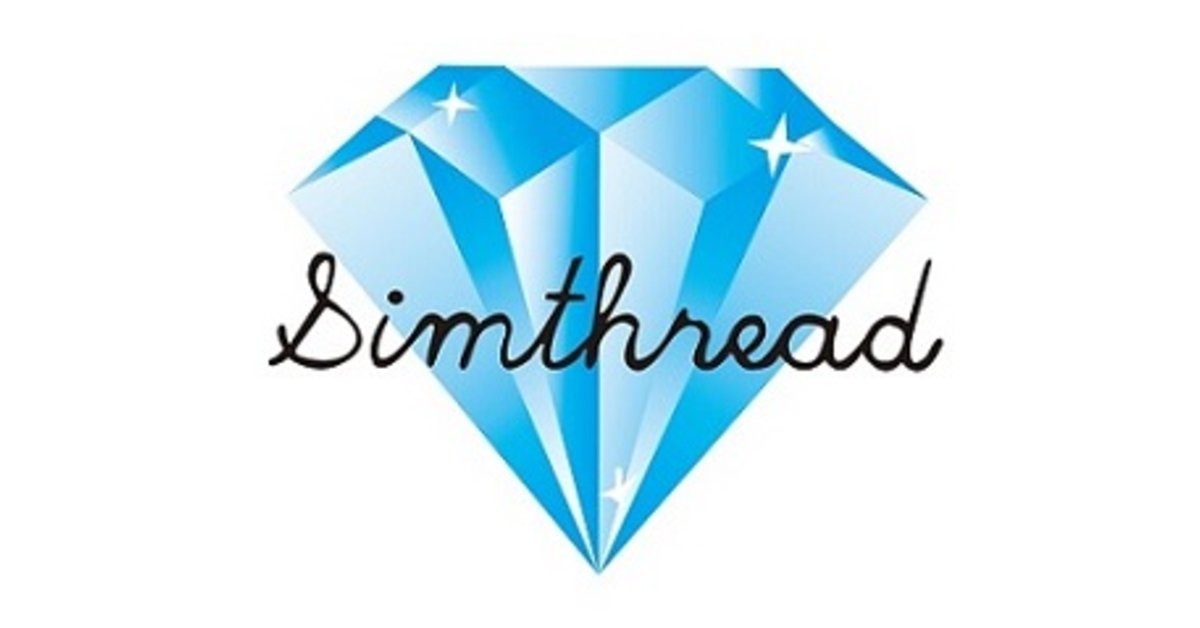 Simthread embroidery machine thread