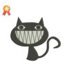 Smiling Cat Machine Embroidery Design