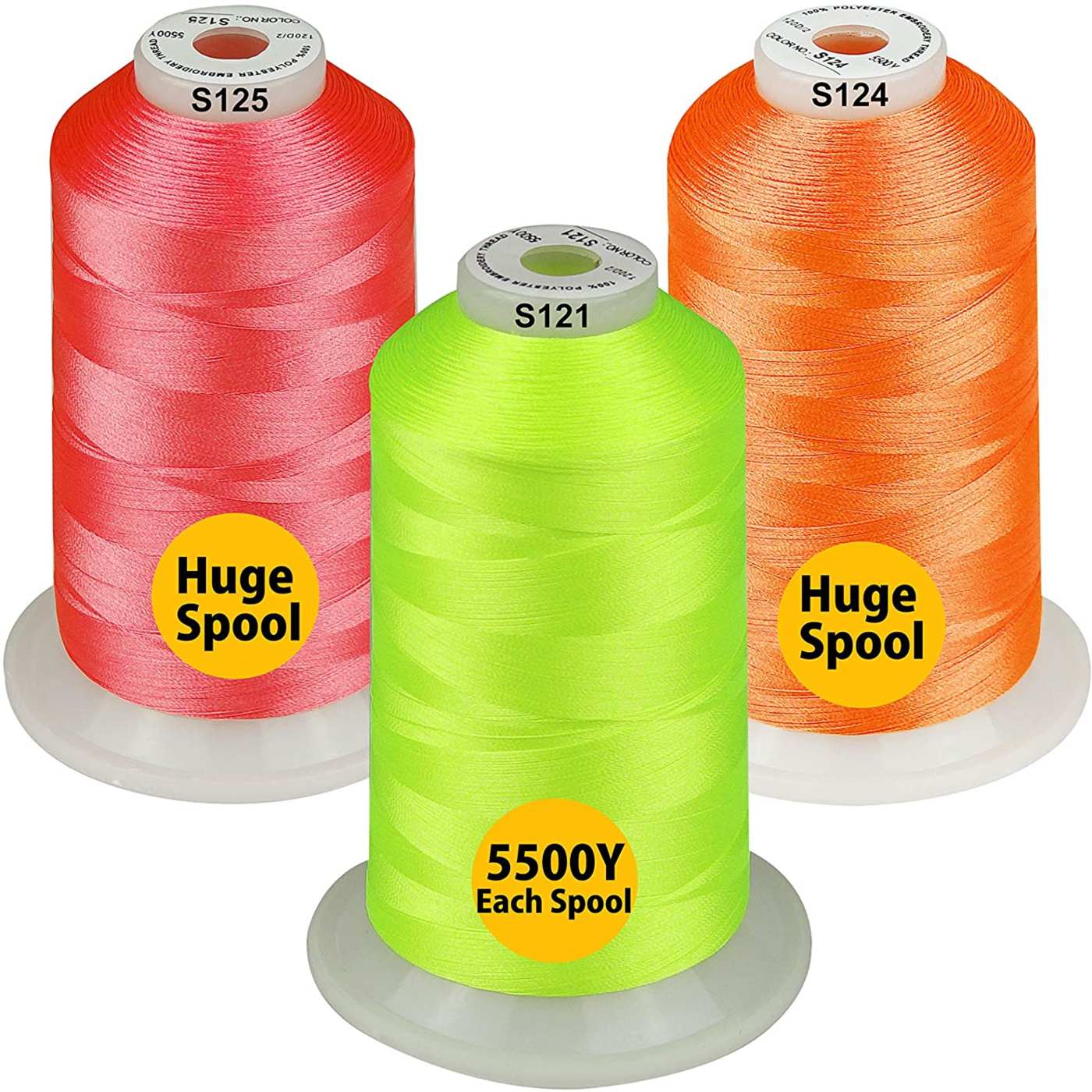 neon colors Embroidery Machine Thread
