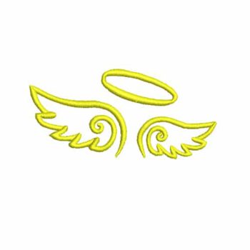 Angel wings Machine Embroidery Design