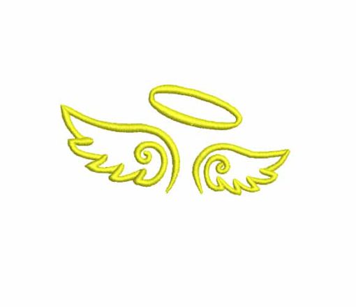 Angel wings Machine Embroidery Design