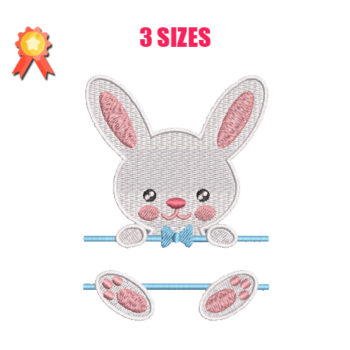 Bunny Boy Machine Embroidery Design