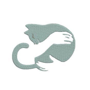 Cat Hug Machine Embroidery Design