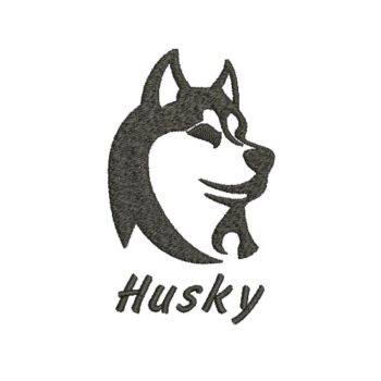 Husky Machine Embroidery Design