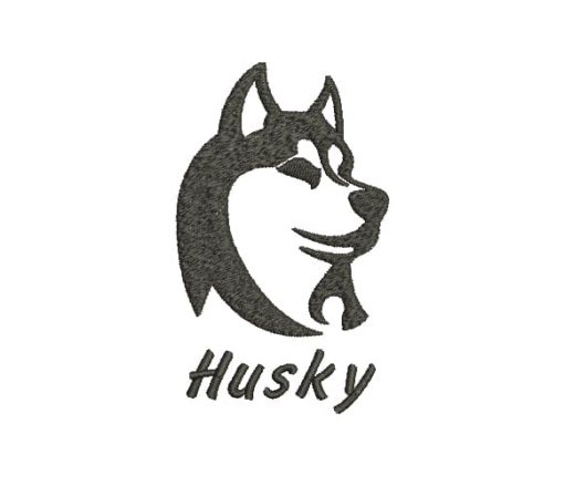 Husky Machine Embroidery Design