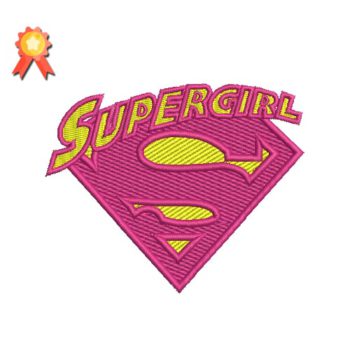 SuperGirl Machine Embroidery Design