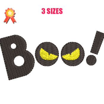 Boo Machine Embroidery Design