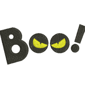 Boo Machine Embroidery Design