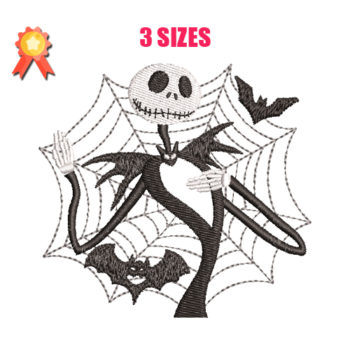 Jack Skellington Machine Embroidery Design