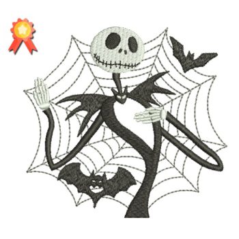 Jack Skellington Machine Embroidery Design