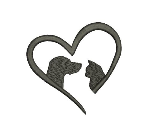 Pet Love Machine Embroidery Design