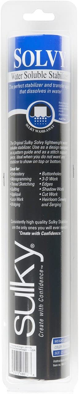 Sulky Solvy Water Soluble stabilizer