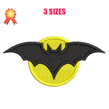 Batman Symbol Machine Embroidery Design