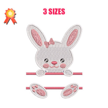 Bunny Girl Machine Embroidery Design