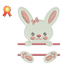 Bunny Girl Machine Embroidery Design