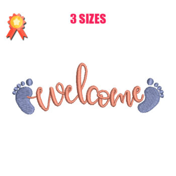 Welcome Machine Embroidery Design