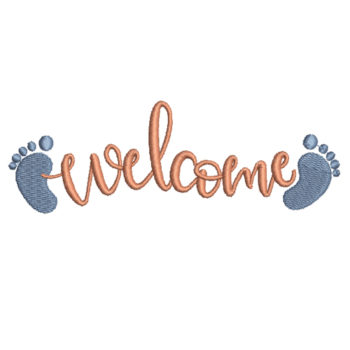 Welcome Machine Embroidery Design