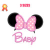 Baby Minnie Mouse Machine Embroidery Design