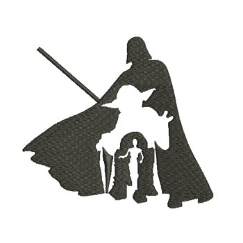 Star Wars Silhouette Machine Embroidery Design