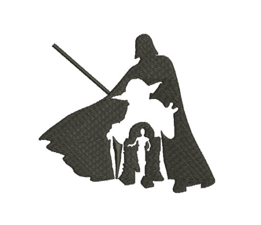 Star Wars Silhouette Machine Embroidery Design