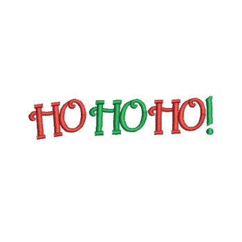 HO HO HO Machine Embroidery Design