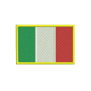 Italian Flag Machine Embroidery Design