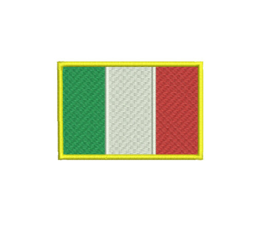 Italian Flag Machine Embroidery Design