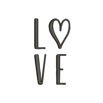 Love Heart Machine Embroidery Design