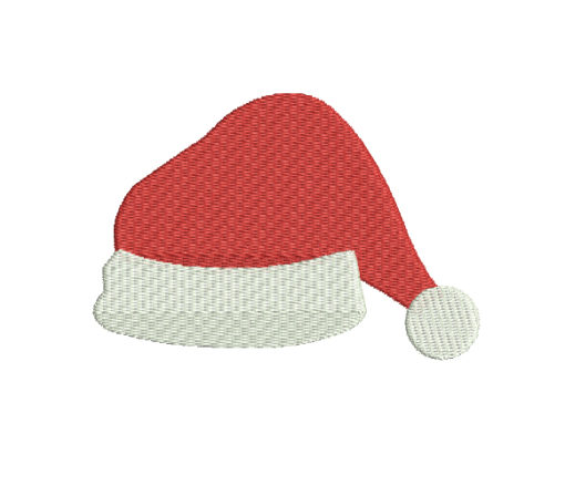 Santa Hat Machine Embroidery Design